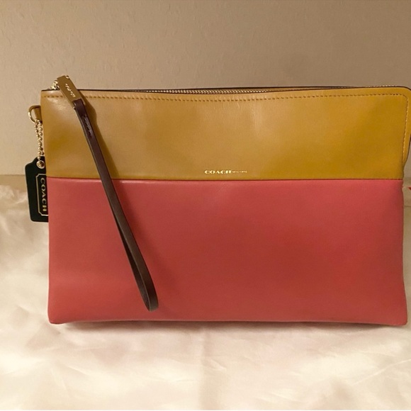 🔥Rare🔥 New Coach Color-block Large Clutch - Not from Outlet F52112 - Picture 8 of 8